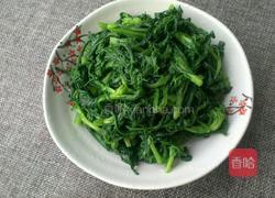 芝麻酱拌茼蒿叶的做法图解2