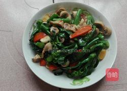 芥蓝炒生肠的做法图解5