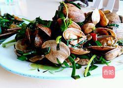 韭菜蛤蜊的做法图解7