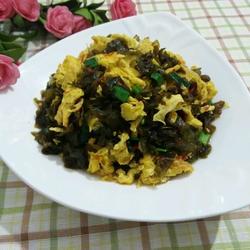 地皮菜炒土鸡蛋的做法[图]