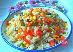 什锦五彩炒饭的做法图解7