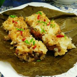 荷叶糯米蒸排骨的做法[图]
