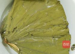 荷叶糯米蒸排骨的做法图解4