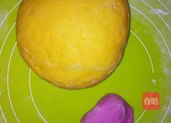 南瓜豆沙小猪包的做法图解3