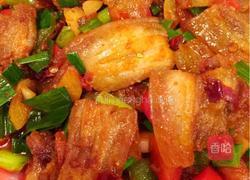 红椒绿意回锅肉的做法图解13