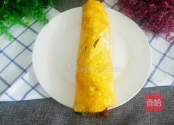 生菜牛肉鸡蛋卷的做法图解9