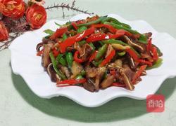 尖椒炒猪耳根的做法图解10