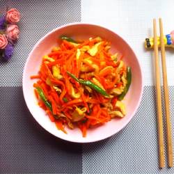 辣炒萝卜肉丝的做法[图]