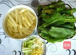小白菜炖土豆的做法图解1