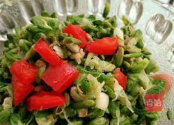 凉拌槐花的做法图解4