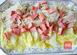 金针菇蒸娃娃菜的做法图解6