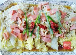 金针菇蒸娃娃菜的做法图解9