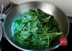 蒜油泡菠菜的做法图解1