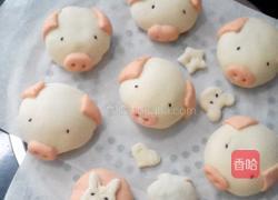 小猪豆沙包的做法图解6