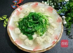 香菜水汆丸子的做法图解6