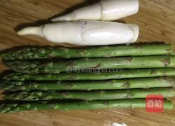 清炒茭白芦笋的做法图解1