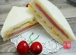 玉米火腿三明治的做法图解10