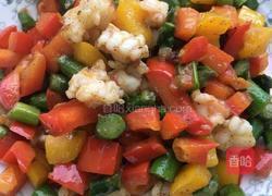 芦笋彩椒虾仁的做法图解8