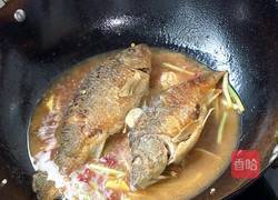 葱焖鲫鱼的做法图解7