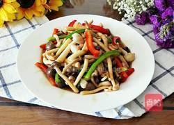 双椒炒蟹味菇的做法图解8