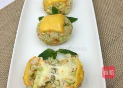 烤双重芝士饭团的做法图解8