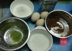 迷彩戚风蛋糕的做法图解1