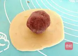 White-skin red bean and purple potato pancake recipe 13