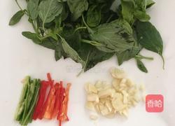 九层塔炒海瓜子的做法图解2
