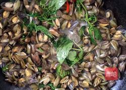 九层塔炒海瓜子的做法图解4