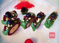 香蕉紫薯吐司抹茶卷的做法图解8