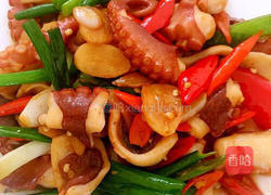 双椒炒章鱼的做法图解9