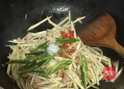 高笋炒肉的做法图解4
