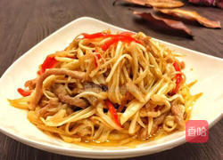 茭白炒肉的做法图解12