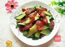 黄瓜炒腊肠的做法图解7