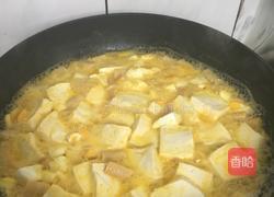 咸蛋火腿烧豆腐的做法图解5