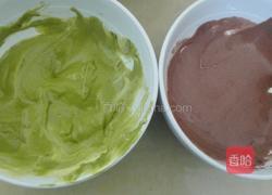 迷彩戚风肉松蛋糕卷的做法图解8