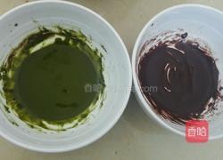 迷彩戚风肉松蛋糕卷的做法图解7