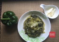 酸菜炒猪肚的做法图解3