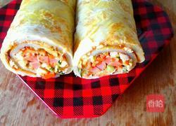 火腿鸡蛋饼的做法图解12