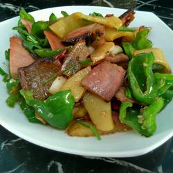 腊肉炒年糕