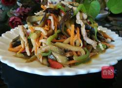 五彩茄丝的做法图解12