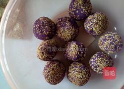 紫薯芝麻饼的做法图解7
