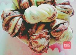 黑米花卷的做法图解5