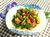 鸡丁炒毛豆