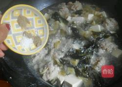 酸菜豆腐肉丸汤的做法图解5
