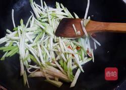 炝炒青茄丝的做法图解4