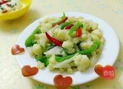 辣椒炒花菜的做法图解10