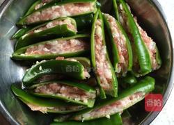 瘦肉酿辣椒的做法图解4
