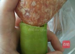 肉酿虎皮尖椒的做法图解7