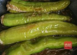 肉酿虎皮尖椒的做法图解12